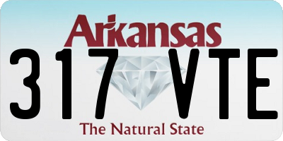AR license plate 317VTE
