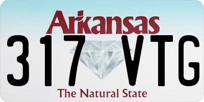 AR license plate 317VTG