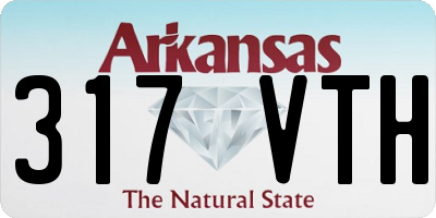 AR license plate 317VTH