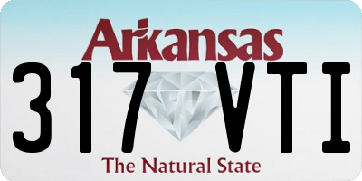 AR license plate 317VTI