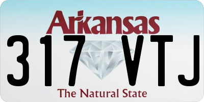 AR license plate 317VTJ