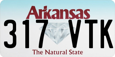 AR license plate 317VTK