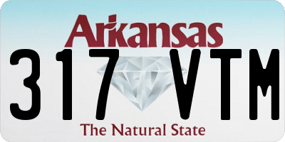 AR license plate 317VTM