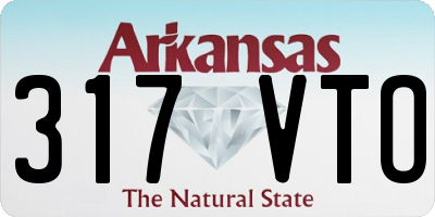 AR license plate 317VTO