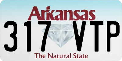 AR license plate 317VTP