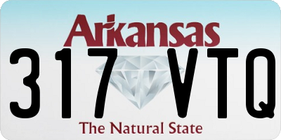AR license plate 317VTQ