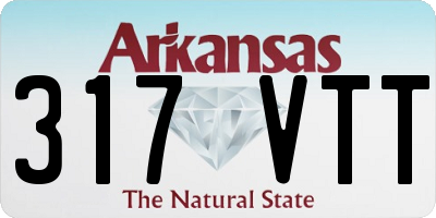 AR license plate 317VTT