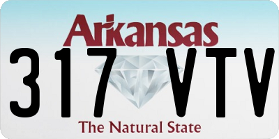 AR license plate 317VTV