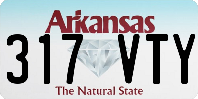 AR license plate 317VTY