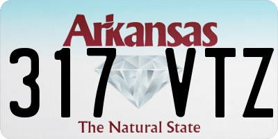 AR license plate 317VTZ