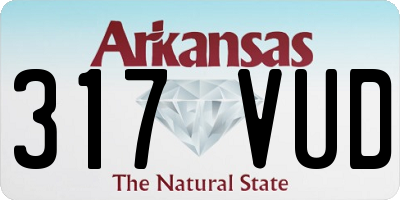 AR license plate 317VUD