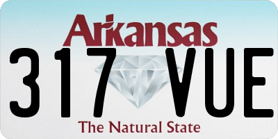 AR license plate 317VUE