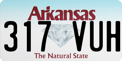 AR license plate 317VUH