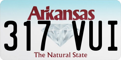 AR license plate 317VUI