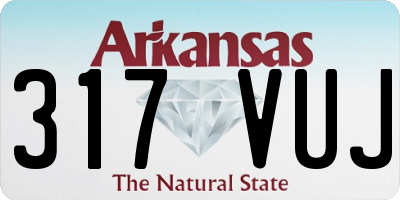 AR license plate 317VUJ