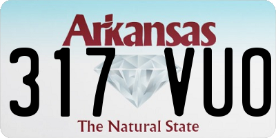 AR license plate 317VUO