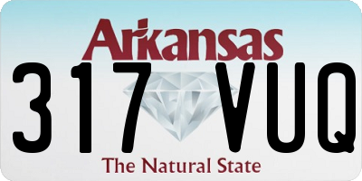 AR license plate 317VUQ