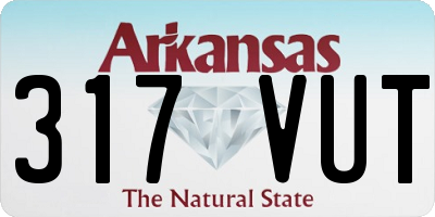AR license plate 317VUT