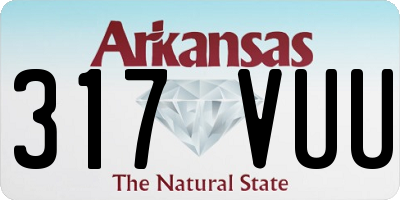 AR license plate 317VUU