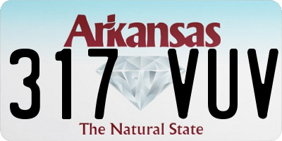 AR license plate 317VUV