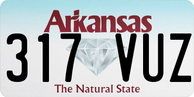 AR license plate 317VUZ
