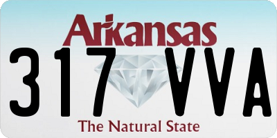 AR license plate 317VVA