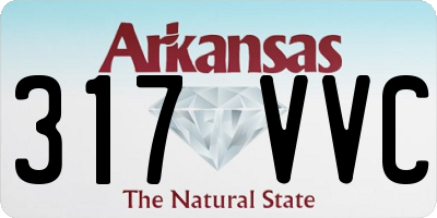 AR license plate 317VVC
