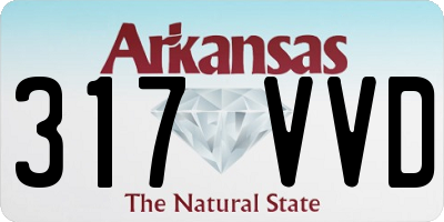 AR license plate 317VVD