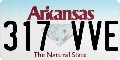 AR license plate 317VVE