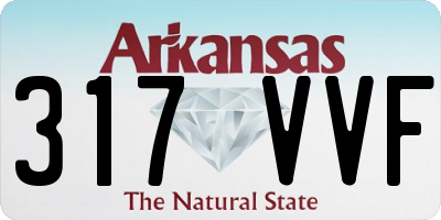 AR license plate 317VVF