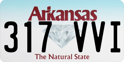 AR license plate 317VVI