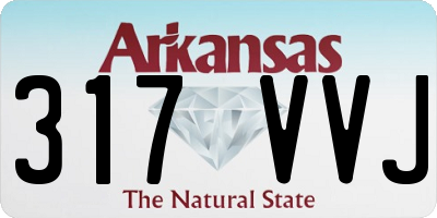 AR license plate 317VVJ