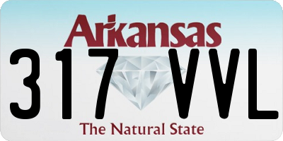 AR license plate 317VVL
