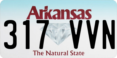 AR license plate 317VVN