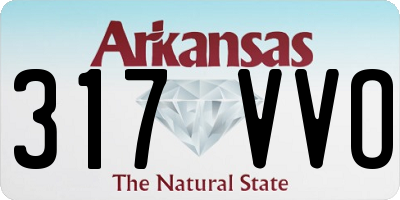 AR license plate 317VVO