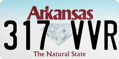 AR license plate 317VVR