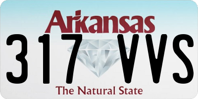 AR license plate 317VVS