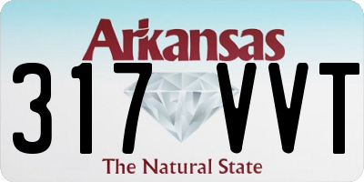 AR license plate 317VVT