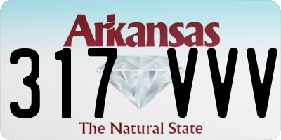 AR license plate 317VVV