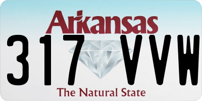 AR license plate 317VVW