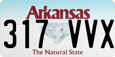 AR license plate 317VVX