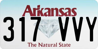AR license plate 317VVY