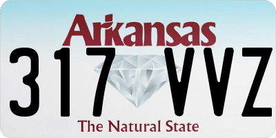 AR license plate 317VVZ