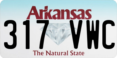 AR license plate 317VWC