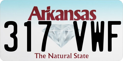 AR license plate 317VWF