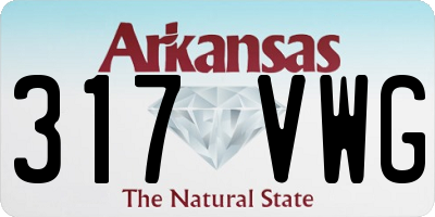 AR license plate 317VWG