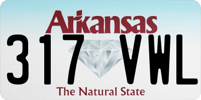 AR license plate 317VWL