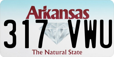 AR license plate 317VWU