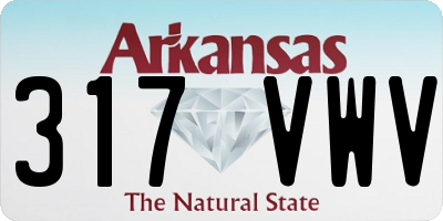AR license plate 317VWV