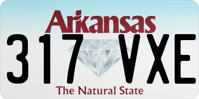 AR license plate 317VXE